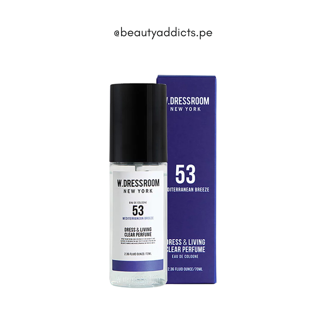Dress & Living Clear Perfume No.53 Mediterranean Breeze W.Dressroom con fragancia marina suave.