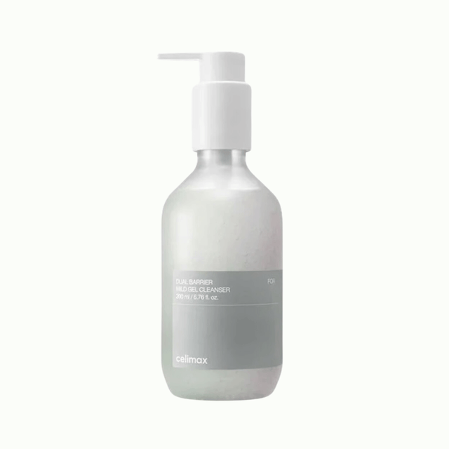 Celimax Dual Barrier Mild Gel Cleanser, limpiador suave para piel sensible.