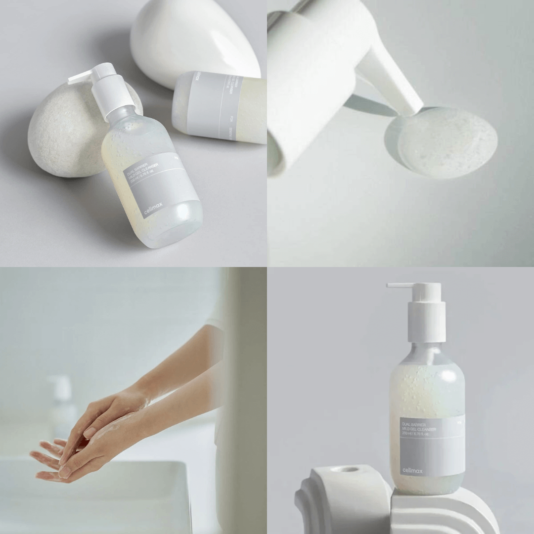 Dual Barrier Mild Gel Cleanser de Celimax es ideal para limpiar sin resecar.