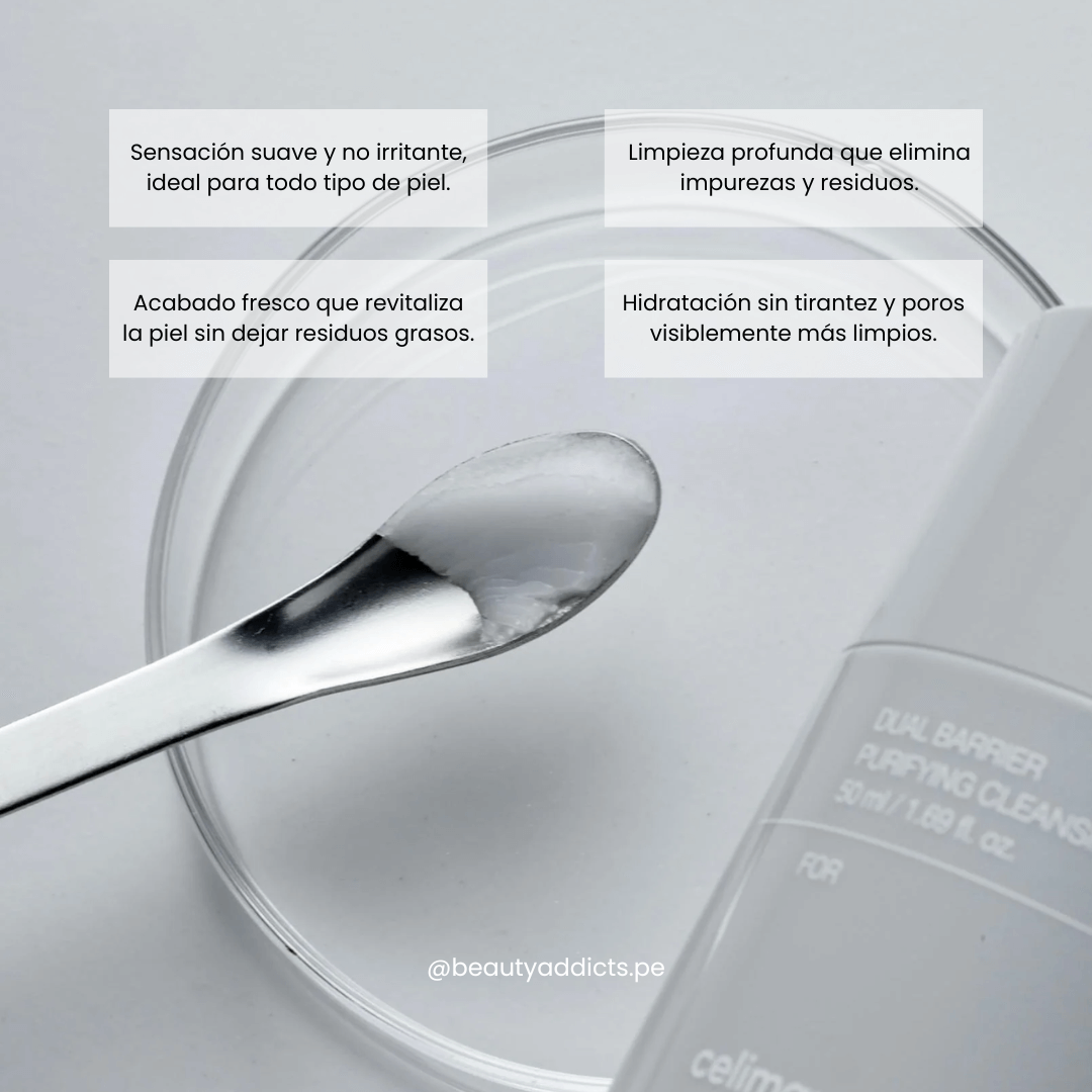 Celimax Dual Barrier Purifying Cleansing Balm en bálsamo que limpia poros y calma la piel.