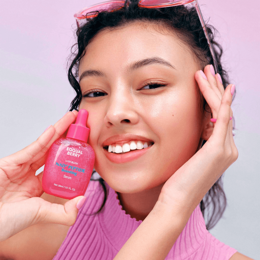 Eqqualberry Boosting Serum con NAD+ para firmeza y vitalidad en la piel.