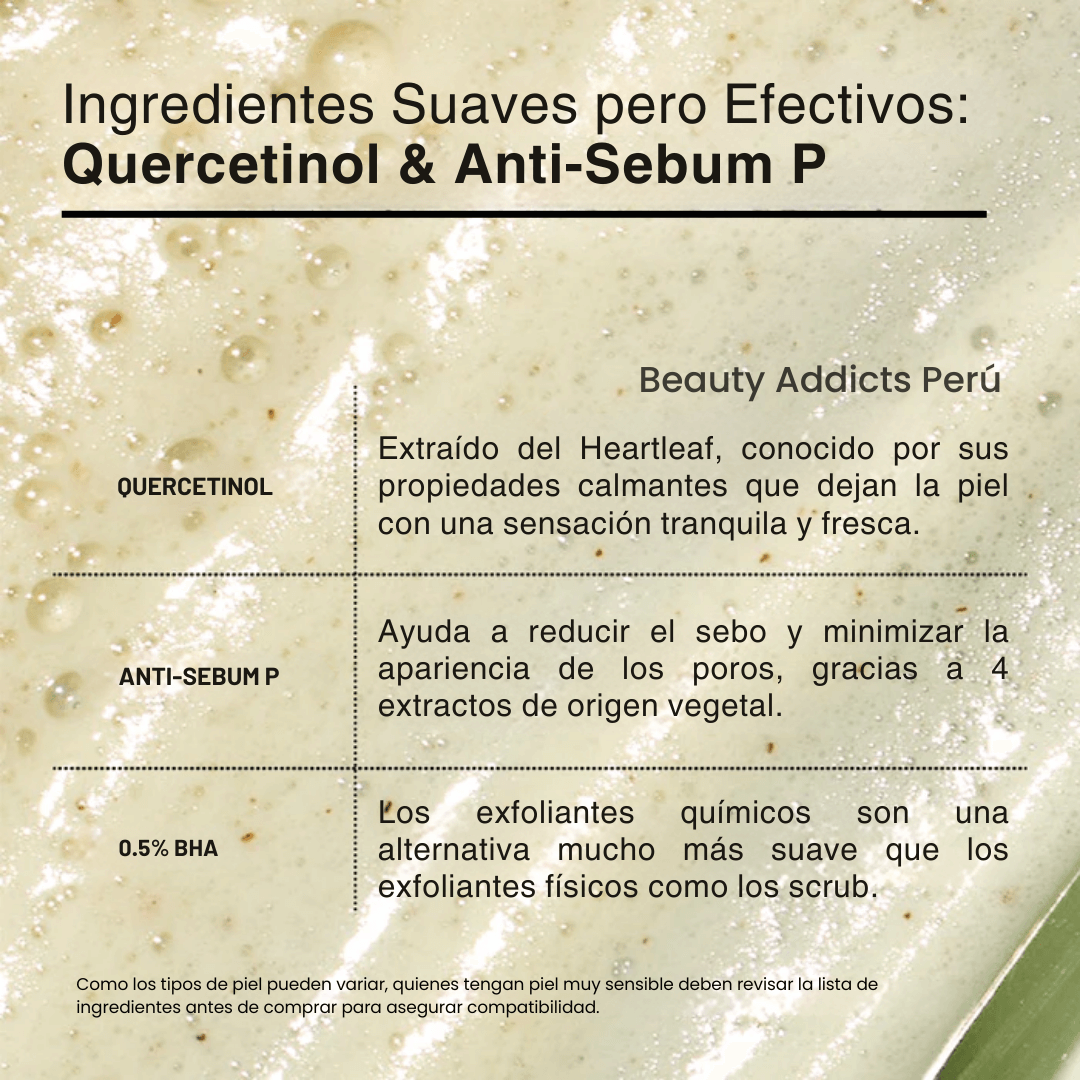 Limpiador facial en espuma de Anua para control de grasa y limpieza profunda de poros.