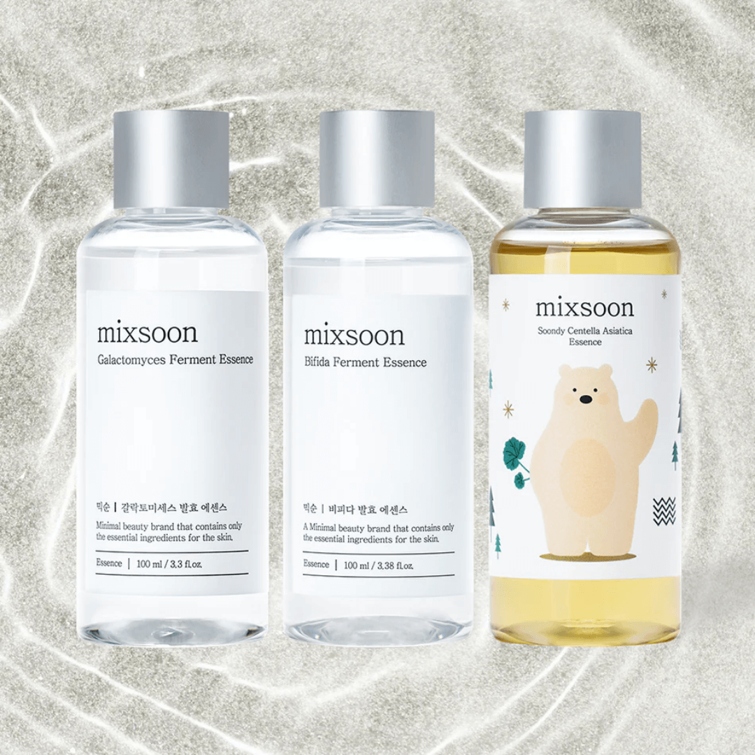 Set de esencias Mixsoon Nº1 para hidratar, calmar y fortalecer la piel.
