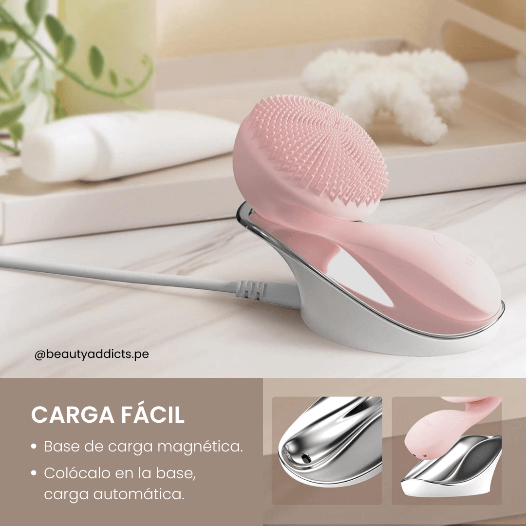 Limpieza facial eficaz con el cepillo que estimula y revitaliza tu piel.