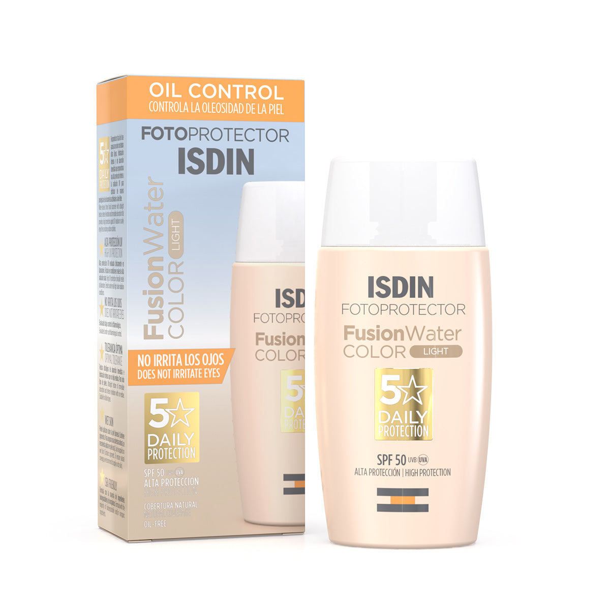 Fotoprotector Fusion Water Color Light SPF 50 ISDIN unifica tono y protege.