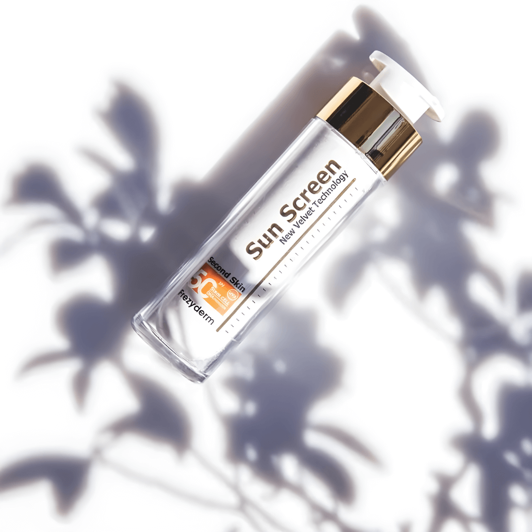 Protector solar Frezyderm Velvet Face SPF50 resistente al agua y al sudor.