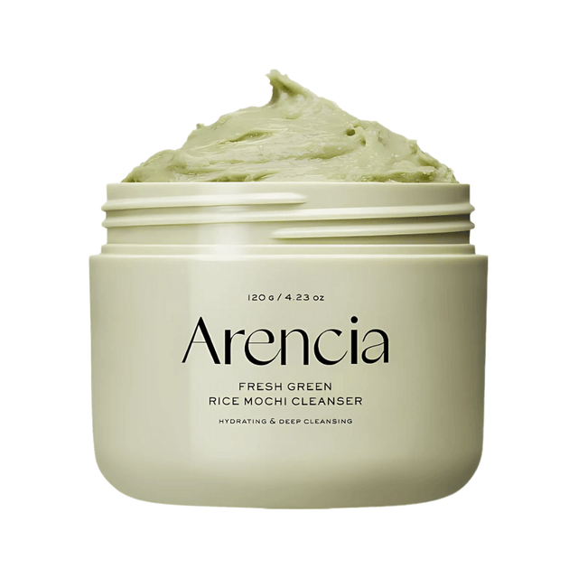 Arencia Fresh Green Rice Mochi Cleanser brinda limpieza facial vegana  y natural.