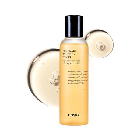 Tónico COSRX con propóleo y miel que fortalece la barrera y calma piel sensible o irritada.