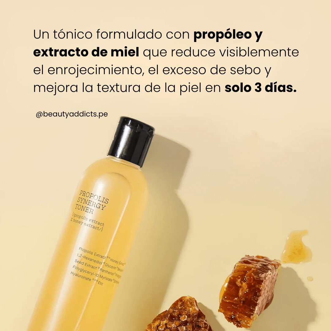 Tónico Full Fit con sinergia de propóleos de COSRX con alta concentración de activos nutritivos para piel apagada.