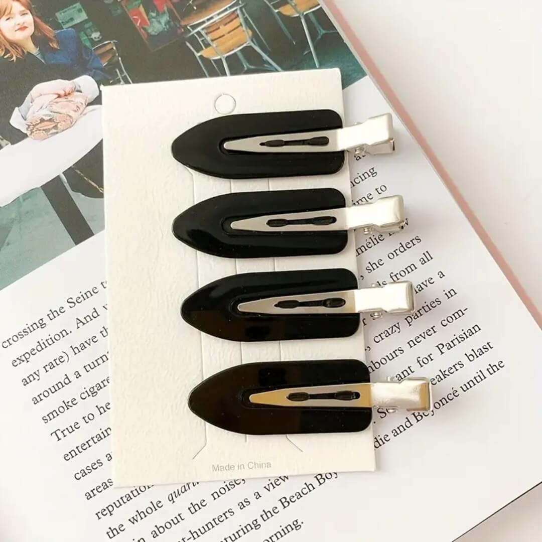 Accesorios para el cabello: clips antideslizantes que sujetan firmemente sin dañar.