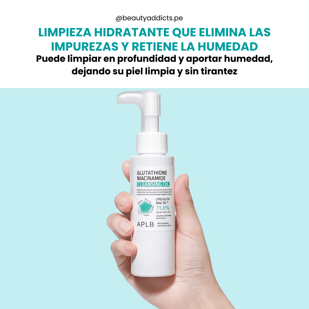APLB Cleansing Oil aceite limpiador para retirar maquillaje y mejorar brillo natural.