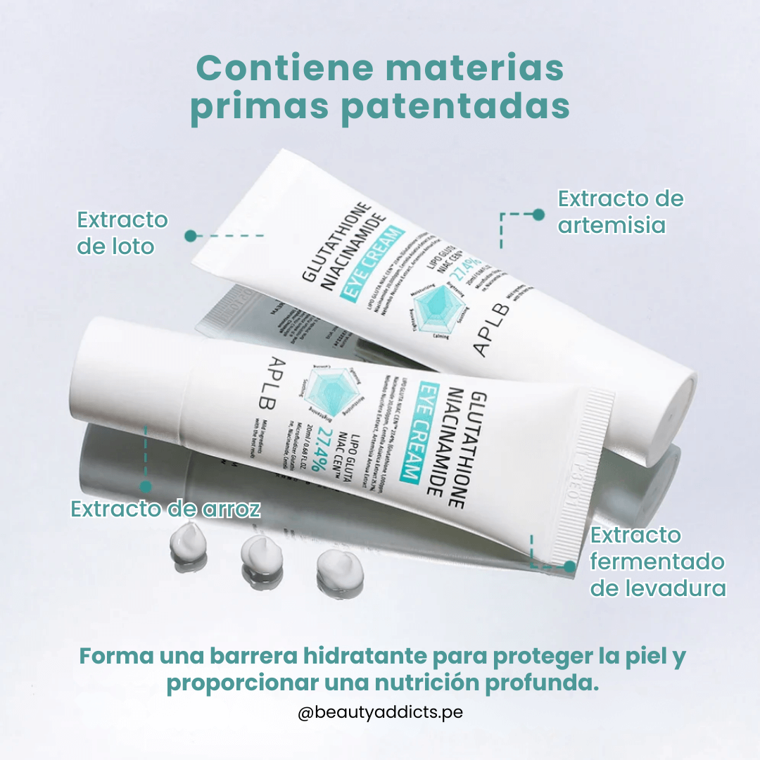 Eye Treatment APLB para suavizar líneas finas y mejorar zonas pigmentadas en el contorno de ojos.