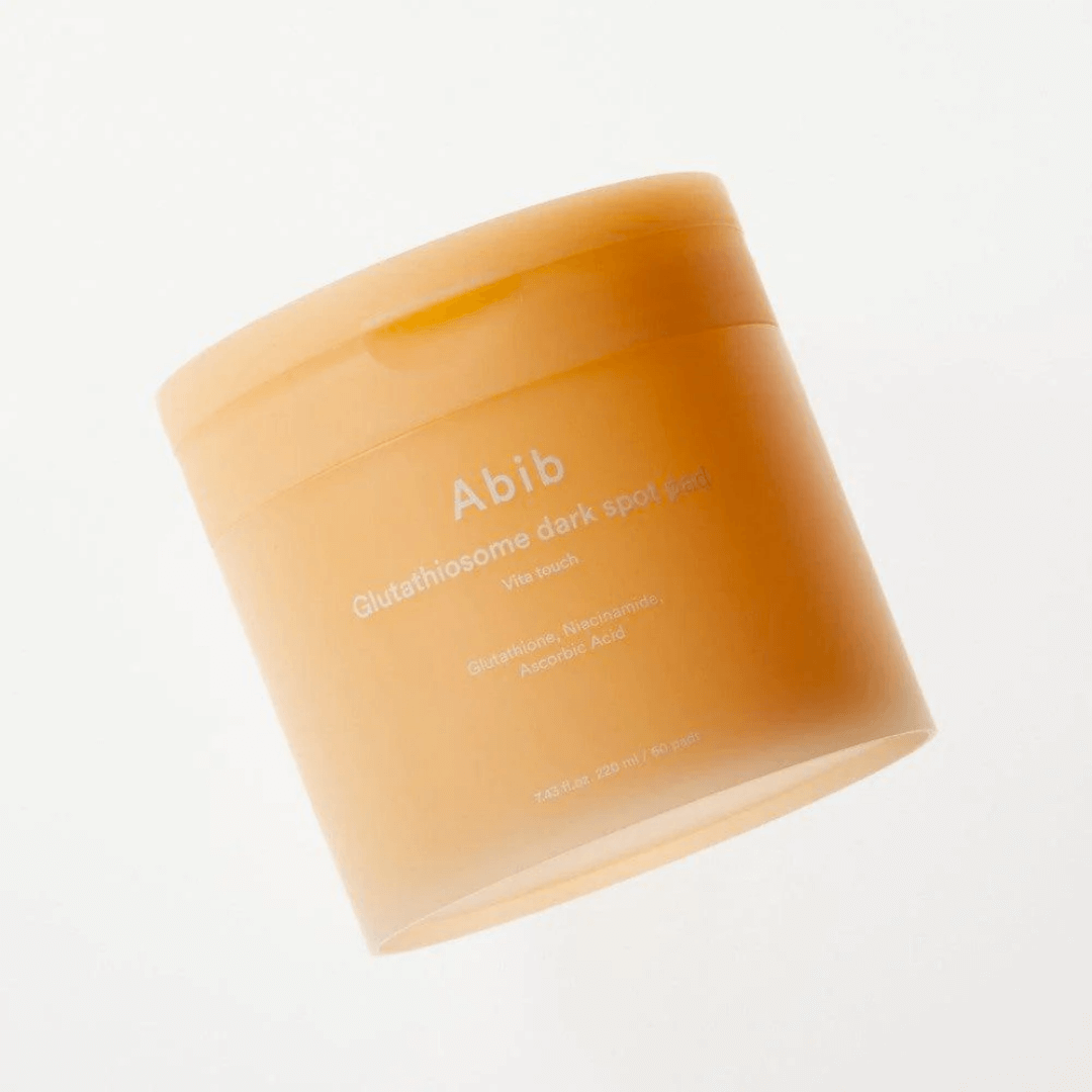 Abib Glutathiosome Dark Spot Pad Vita Touch con fórmula efectiva para reducir manchas y mejorar la luminosidad de la piel.