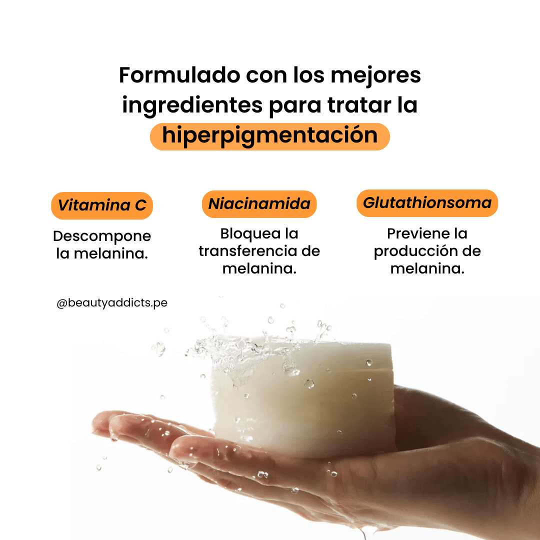 Glutathiosome Dark Spot Pad Vita Touch de Abib con ingredientes potentes para combatir la hiperpigmentación.