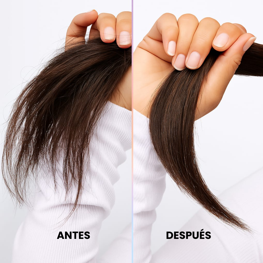 Mascarilla capilar con textura cremosa que repara la fibra capilar desde la raíz hasta las puntas de By Silk.