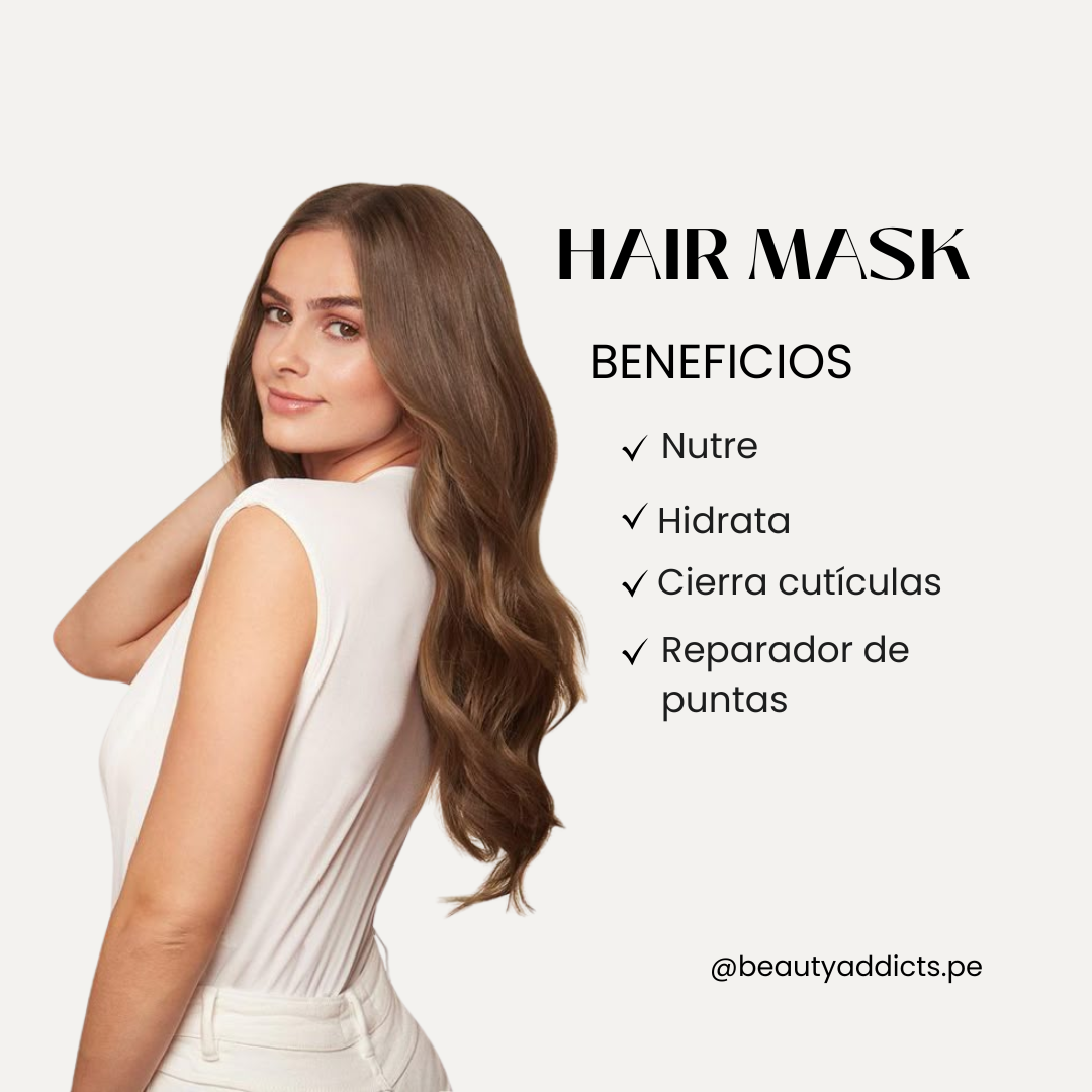 Mascarilla capilar By Silk que recupera la hidratación y el brillo con una sola aplicación.