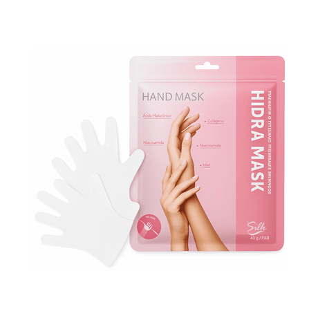 Mascarilla de manos By Silk con efecto nutritivo e hidratación profunda para piel seca.