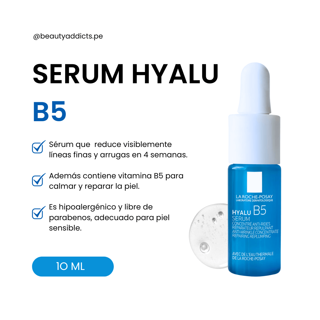 Sérum Mini Hyalu B5 La Roche-Posay regenera y refuerza la barrera cutánea.