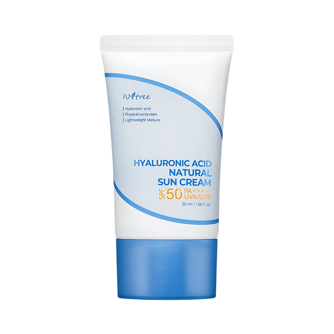 Hyaluronic Acid Natural Sun Cream de Isntree hidrata y protege con FPS 50+.