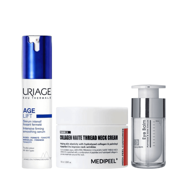 Kit antiarrugas completa que hidrata, regenera y refuerza la elasticidad cutánea.