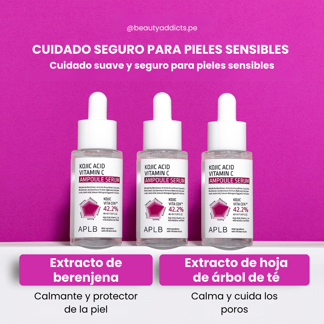 Sérum coreano APLB para hiperpigmentación y brillo.