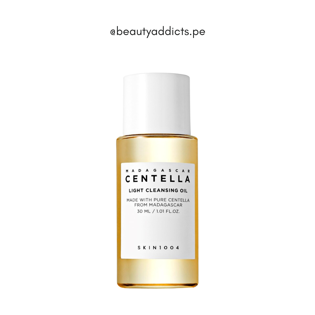 Mini aceite limpiador SKIN1004 que elimina maquillaje y protector solar sin irritar.