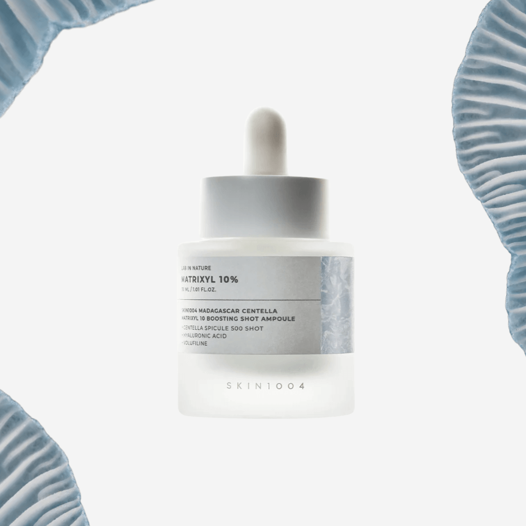 Madagascar Centella Matrixyl 10% Boosting Shot que brinda retención de humedad durante 24 horas.