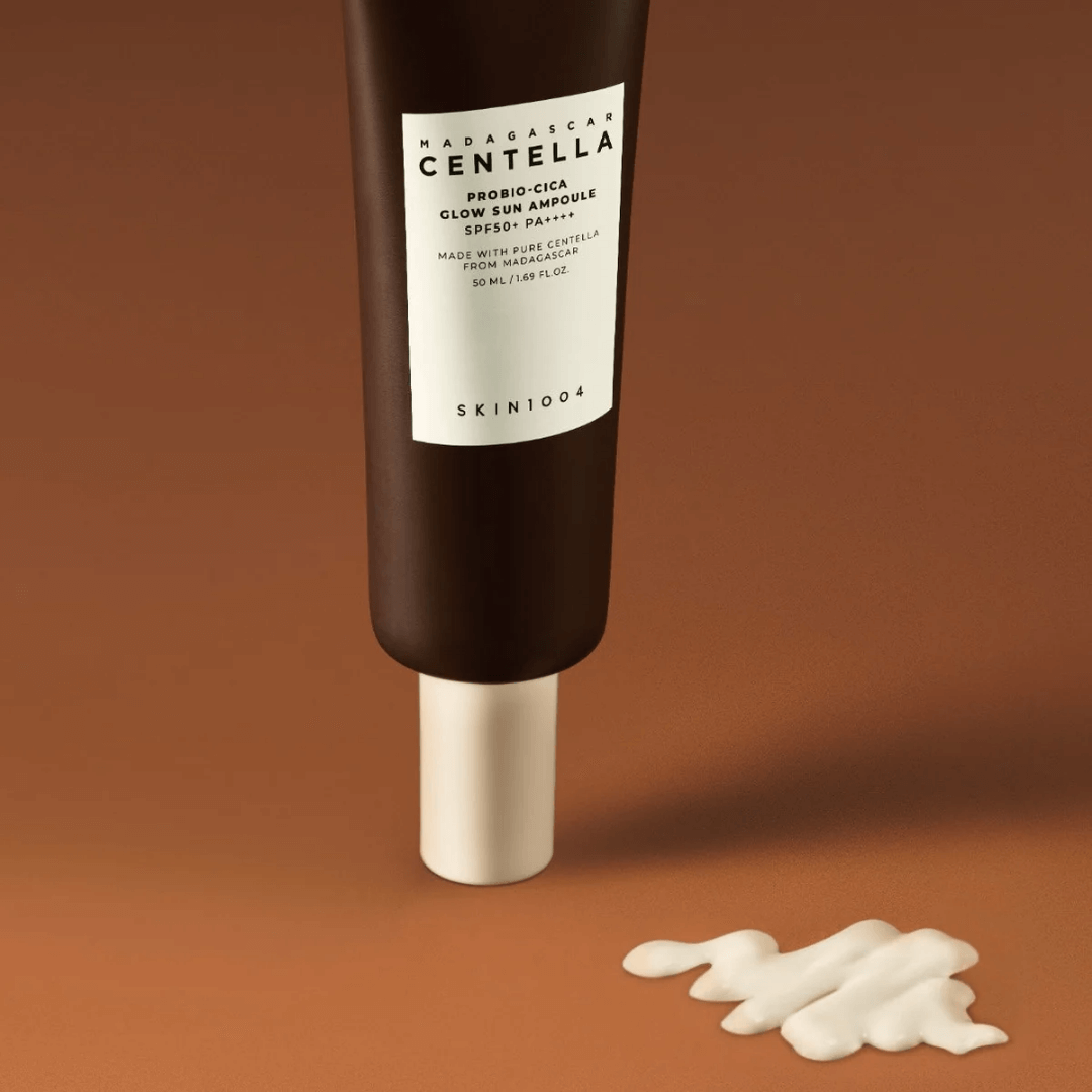 Protector solar Probio-Cica, fórmula enriquecida con probióticos para equilibrar la piel de Skin 1004