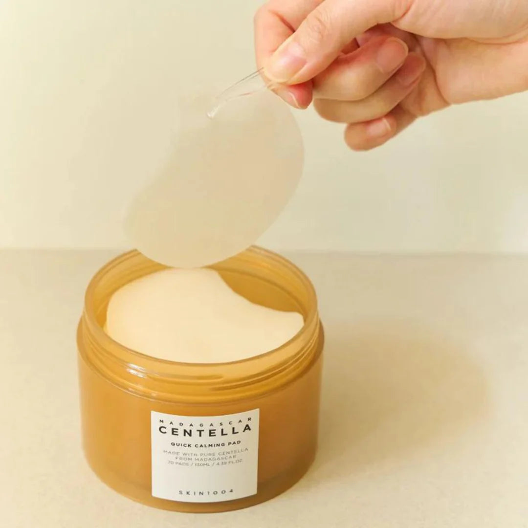 Madagascar Centella Pads SKIN1004 que hidrata y calma la piel.