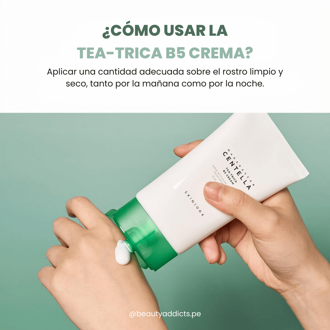 Crema reparadora con Centella Asiática y B5: Mejora la hidratación y elasticidad de la piel, ideal para piel sensible.