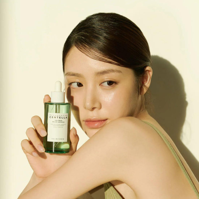 SKIN1004 Centella Tea-Trica Ampoule que controla el exceso de sebo y previene brotes.