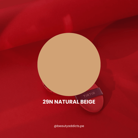 Mask Fit Red Cushion Tirtir tono 29N Natural Beige.