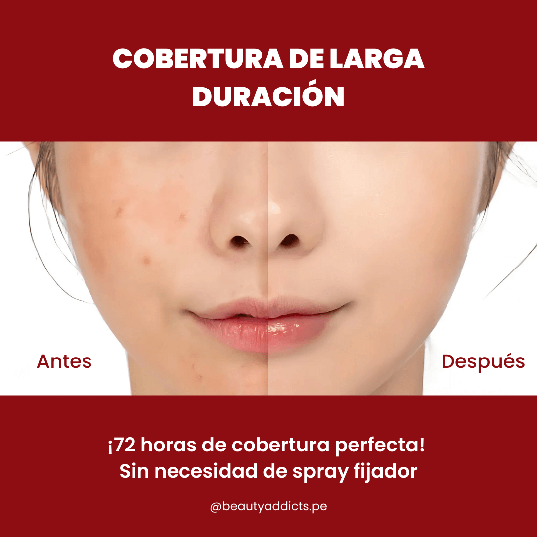 La Mask Fit Red Cushion de Tirtir brinda horas de cobertura perfecta sin necesidad de fijador.
