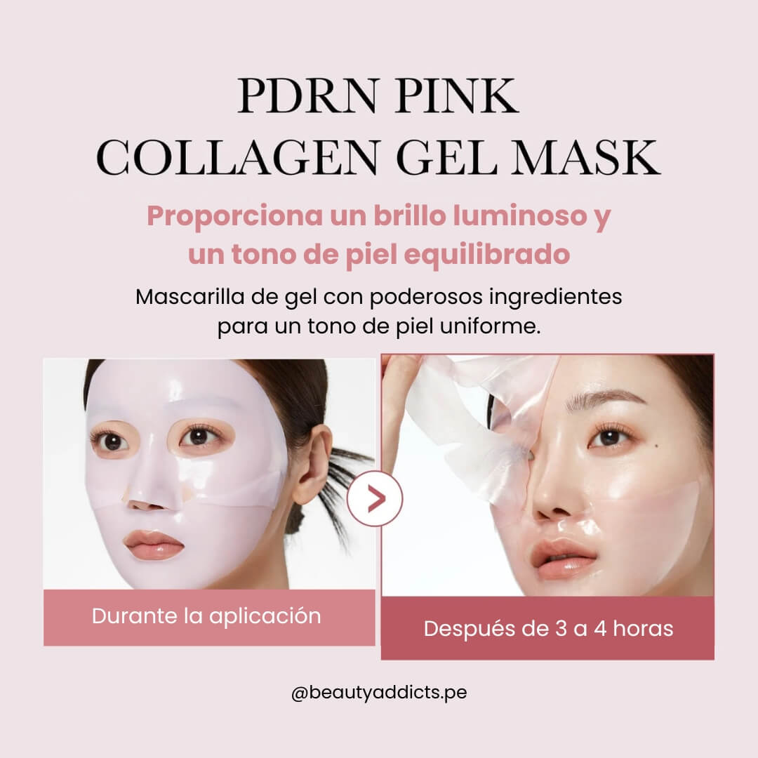 PDRN Pink Collagen Gel Mask de Medicube, enriquecida con colágeno para una piel más suave y revitalizada.