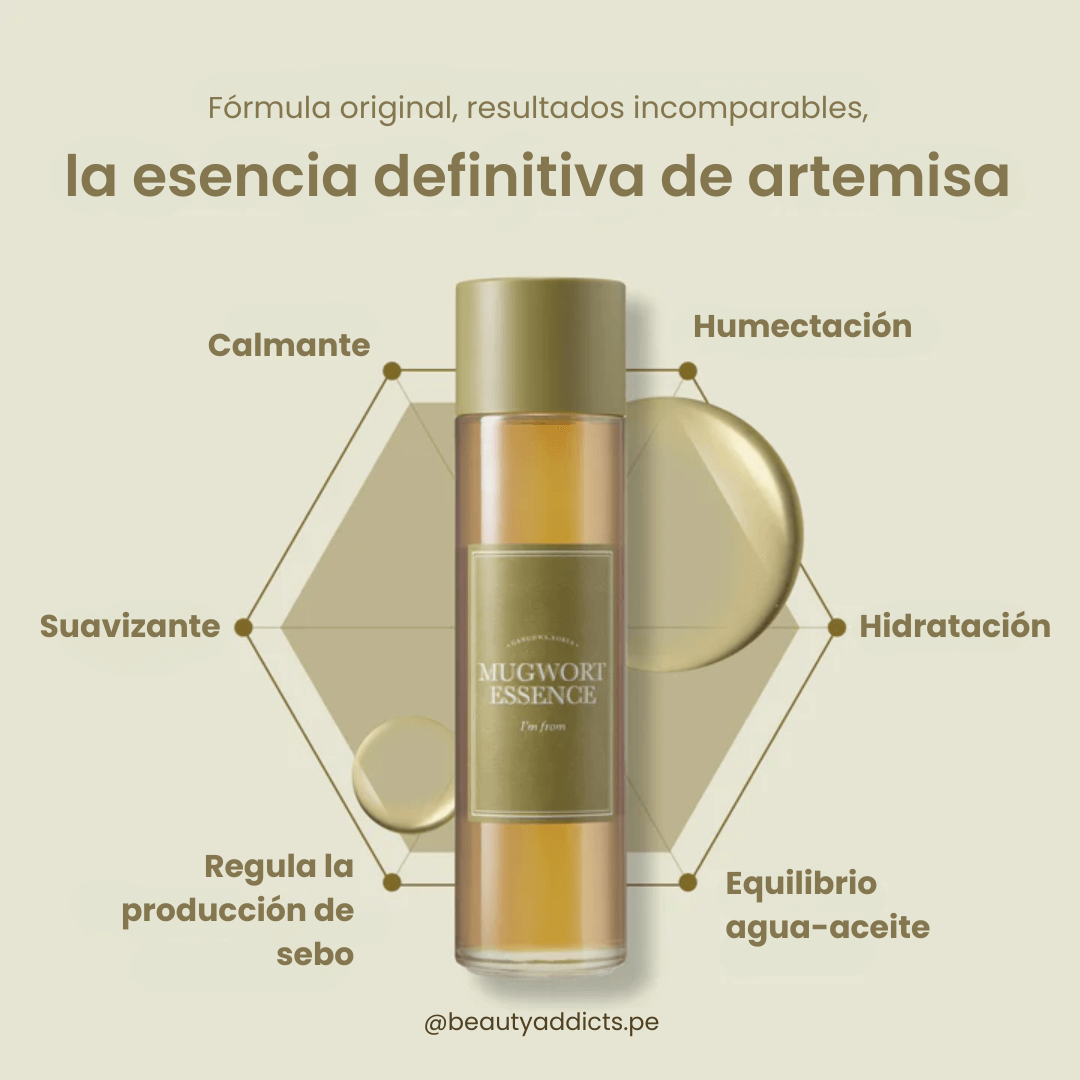 Mugwort Essence I’m From refuerza la barrera cutánea y calma la piel.