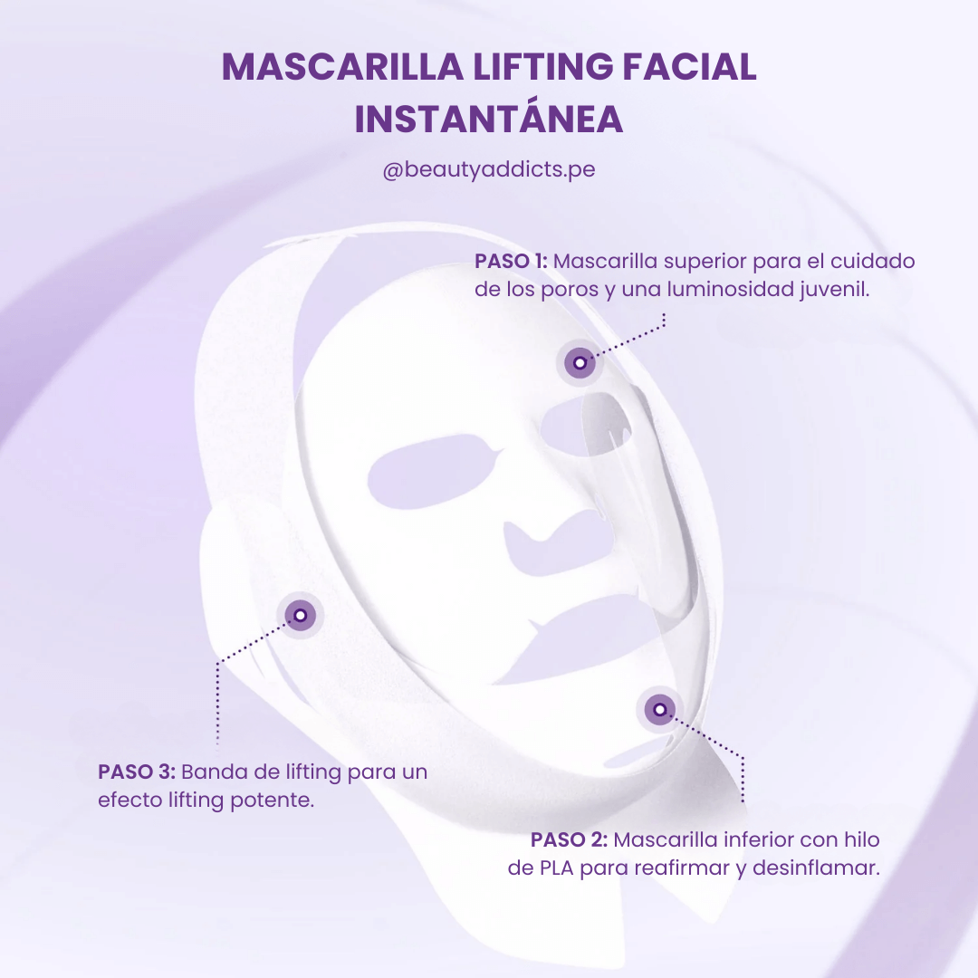 Mascarilla facial reafirmante con tecnología coreana de Numbuzin.