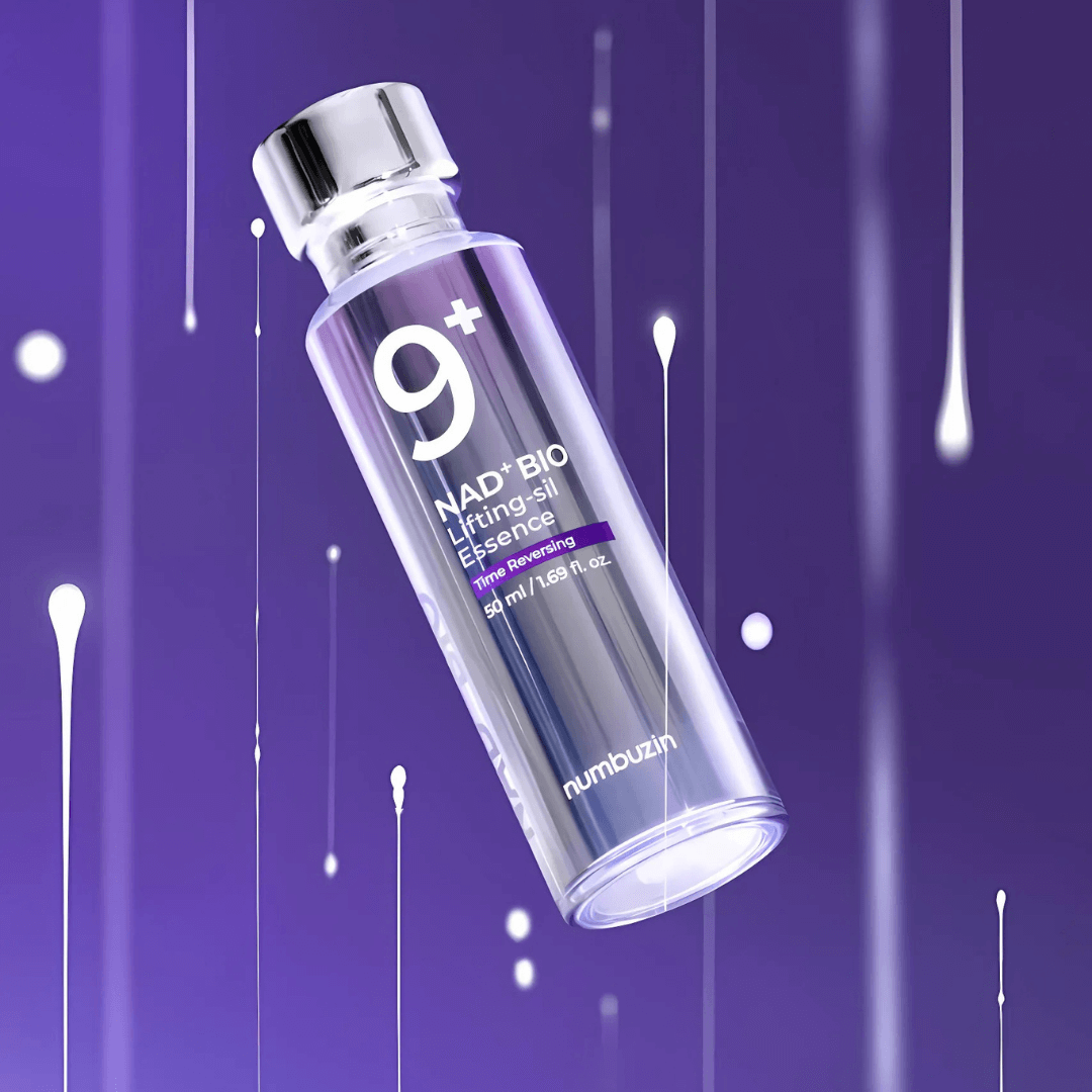 No.9 NAD Bio Lifting‑sil Essence estimula la reparación celular para una piel visiblemente rejuvenecida.