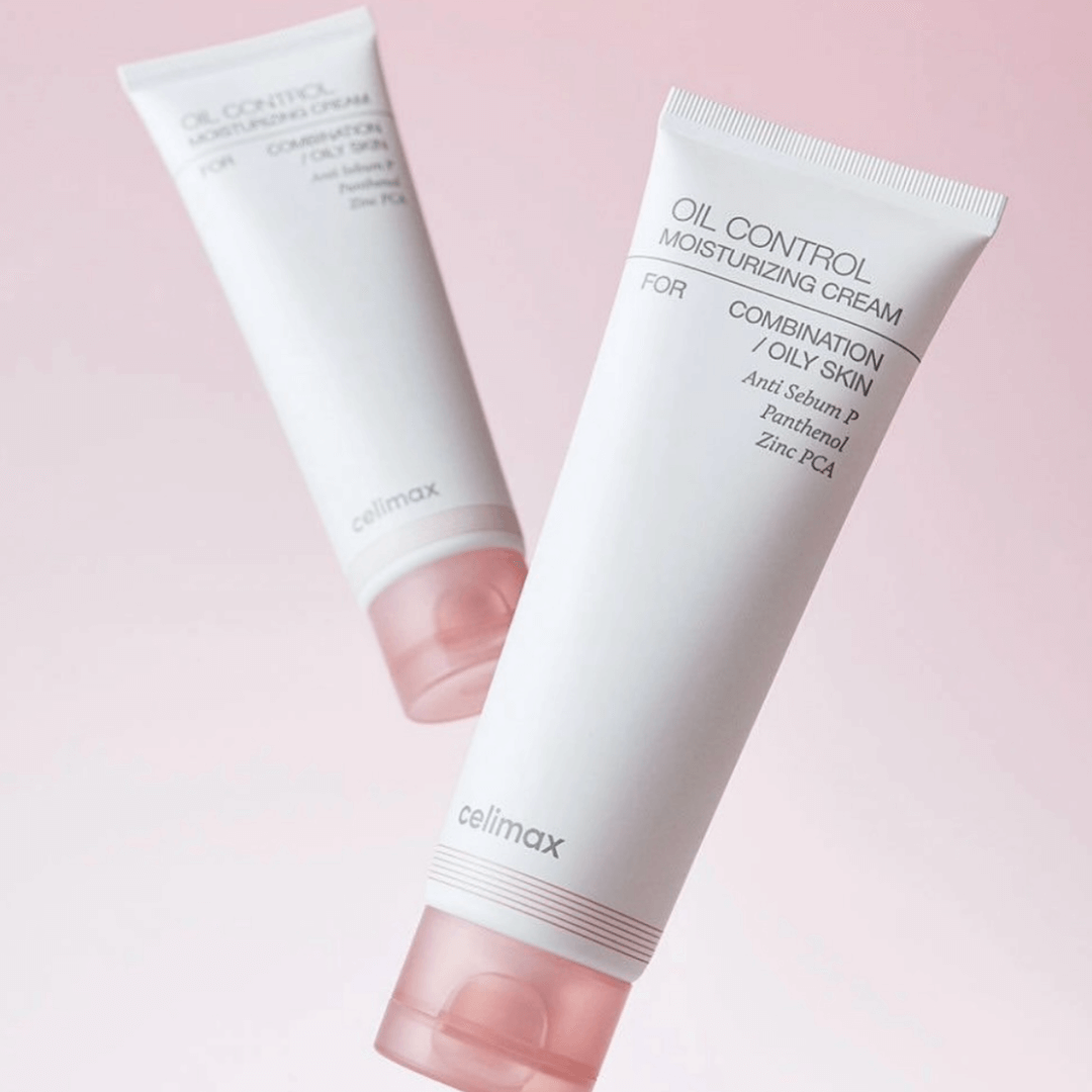Celimax Oil Control Moisturizing Cream que reduce brillo y mantiene la piel fresca todo el día.