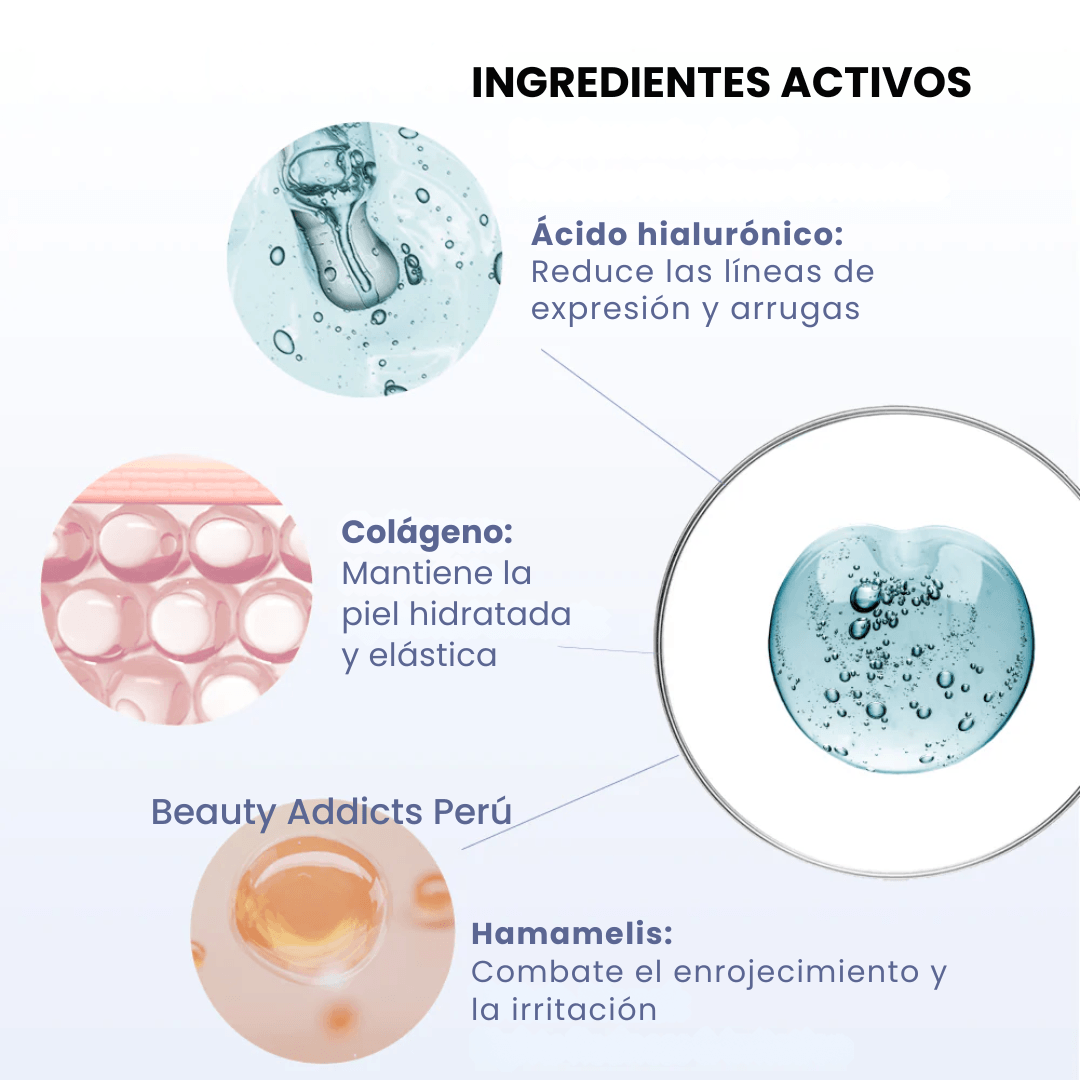 Mascarilla coreana con efecto reafirmante y nutritivo ideal para piel deshidratada o con pérdida de firmeza.