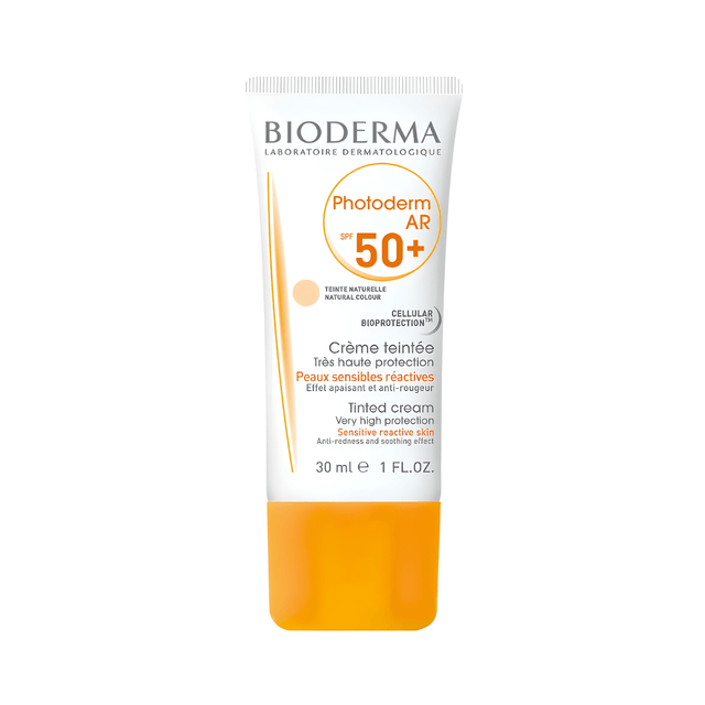 Photoderm AR SPF 50 Bioderma protege la piel sensible con enrojecimiento.