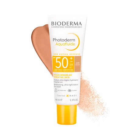 Photoderm Aquafluide SPF 50+ de Bioderma, protector solar no comedogénico con efecto matificante.