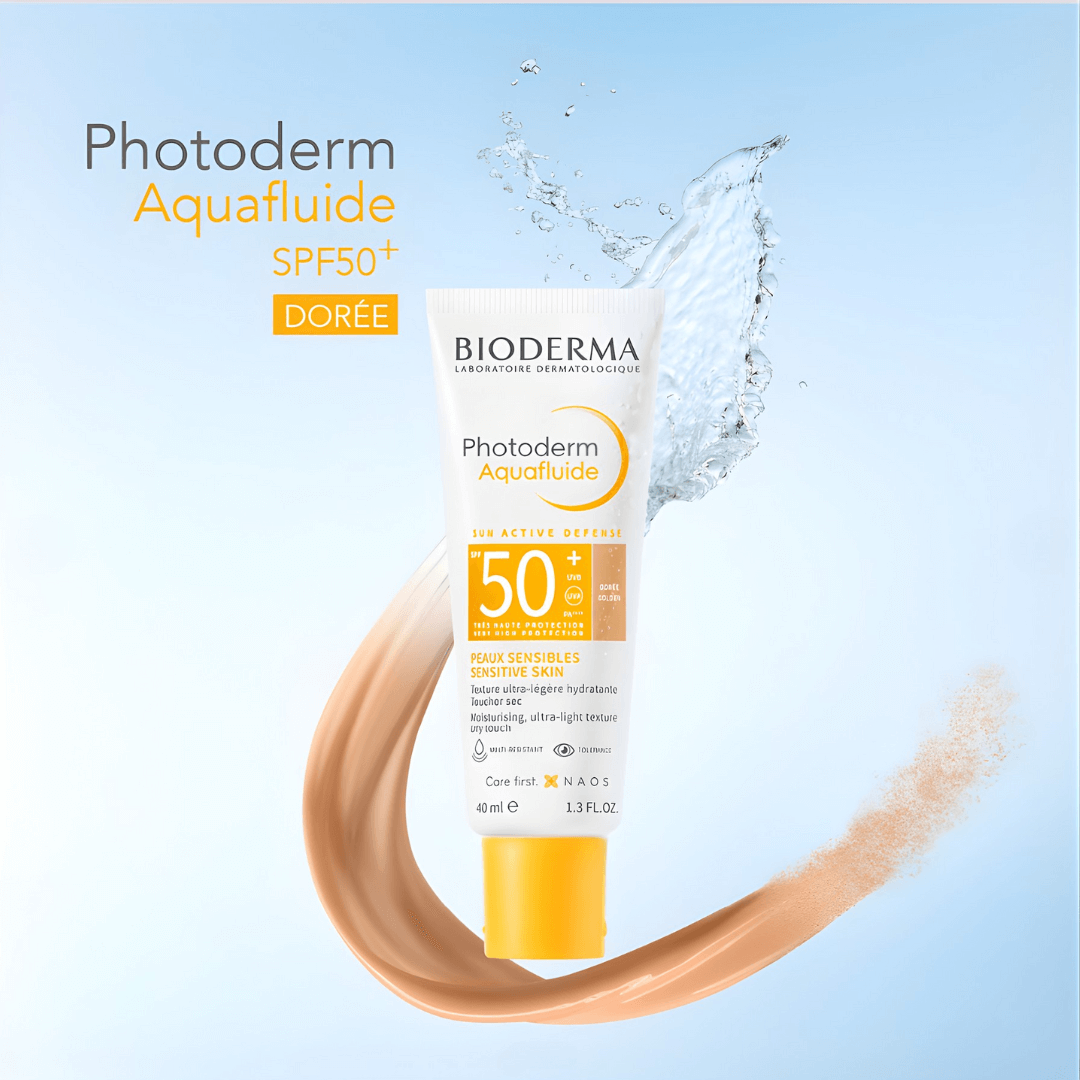 Photoderm Aquafluide SPF 50+ Bioderma tiene textura fluida que se absorbe sin dejar residuos.