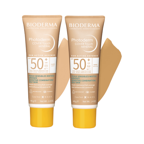 Bioderma Photoderm Cover Touch Mineral no acnegénico sin aceites ni fragancias.
