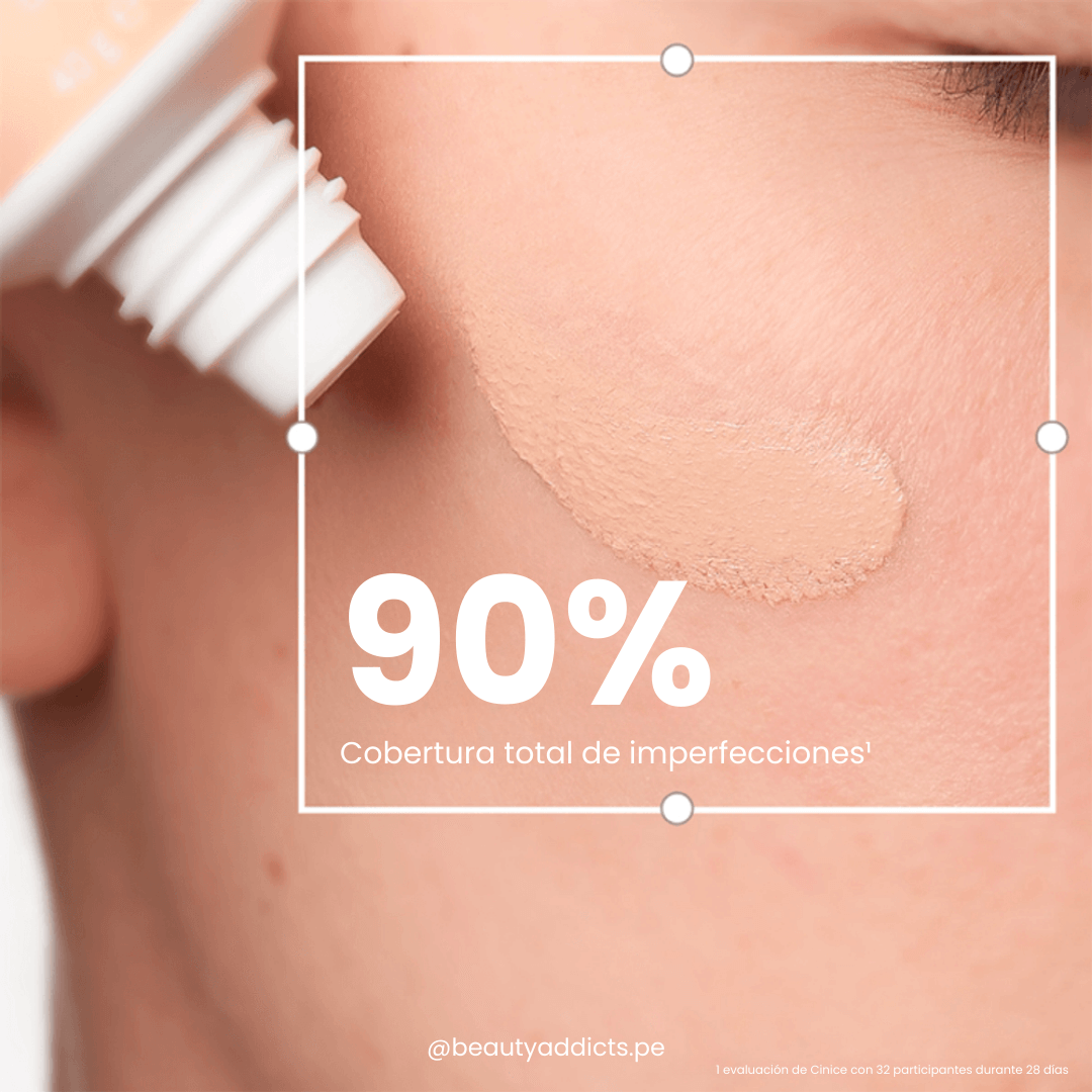 Bioderma Photoderm Cover Touch Mineral con alta cobertura que disimula imperfecciones y unifica el tono.