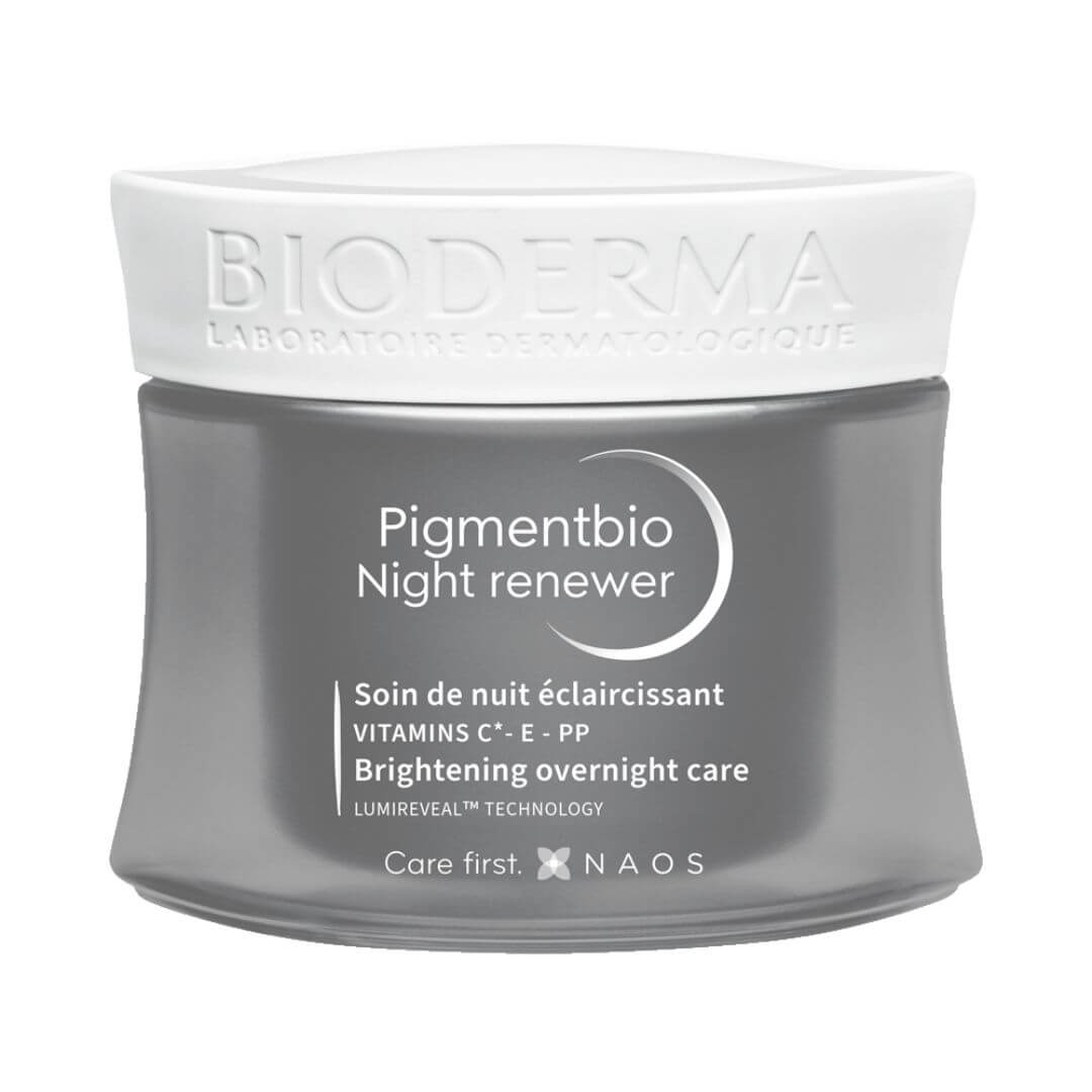 Pigmentbio Night Renewer Bioderma regenera y unifica el tono de la piel mientras duermes.