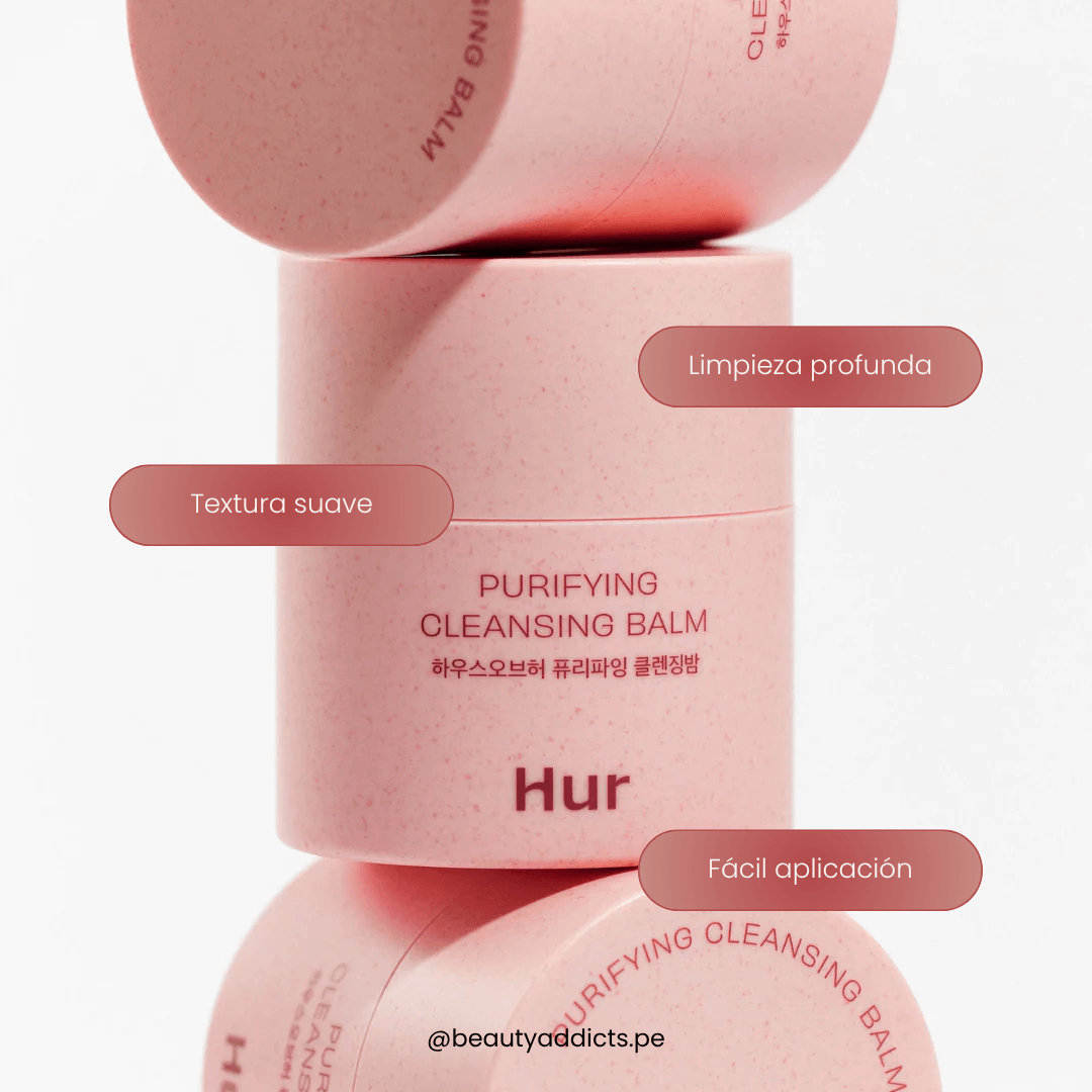 Bálsamo limpiador de House of Hur que se transforma en aceite al masajear limpiando profundamente la piel.