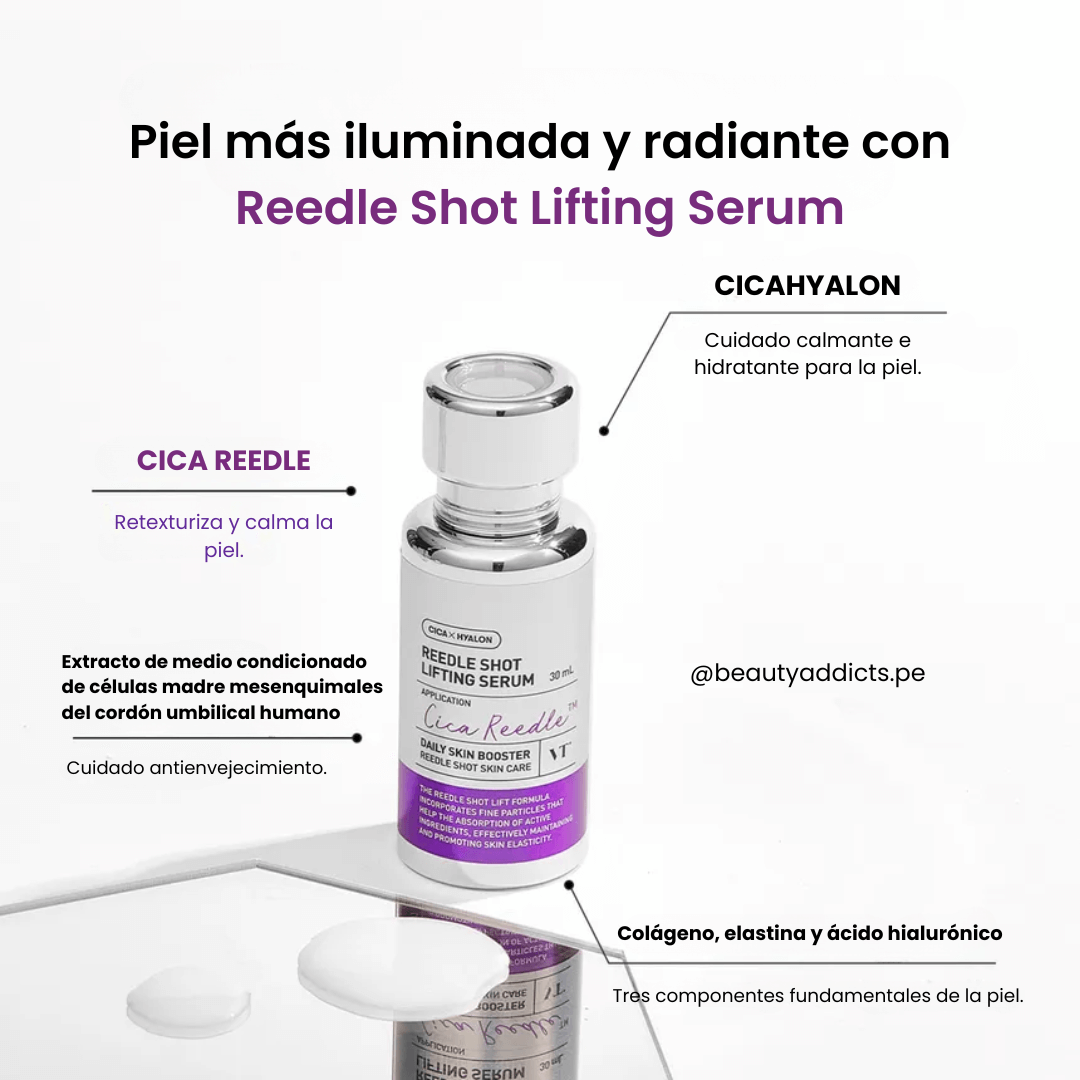 Reedle Shot Lifting Serum hidrata y reafirma la piel desde el interior.