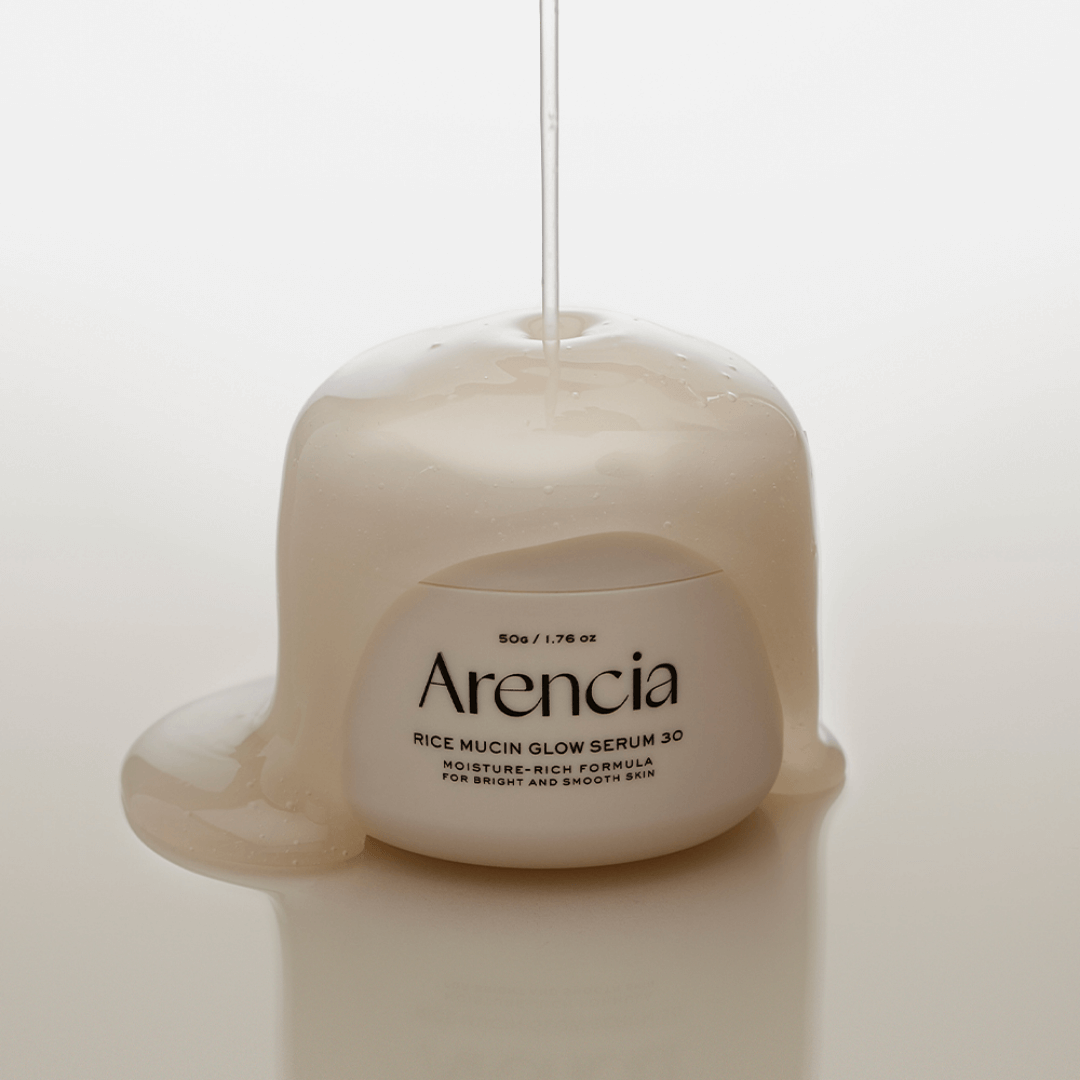 Serum de Arencia con Rice Glow Complex que aporta glow natural y mejora el tono desigual.