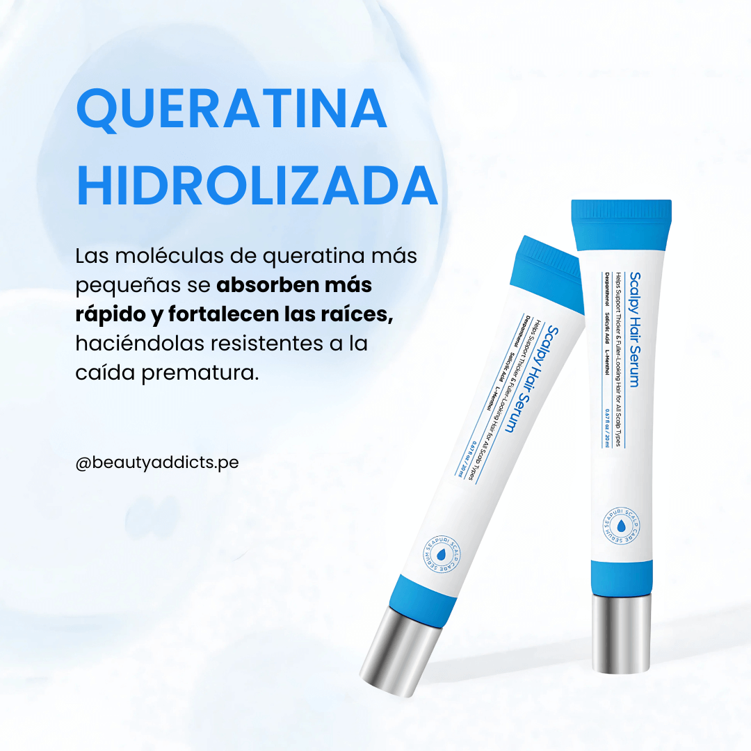 Scalpy Hair Serum de Seapuri mejora la circulación y fortalece los folículos de la raiz.