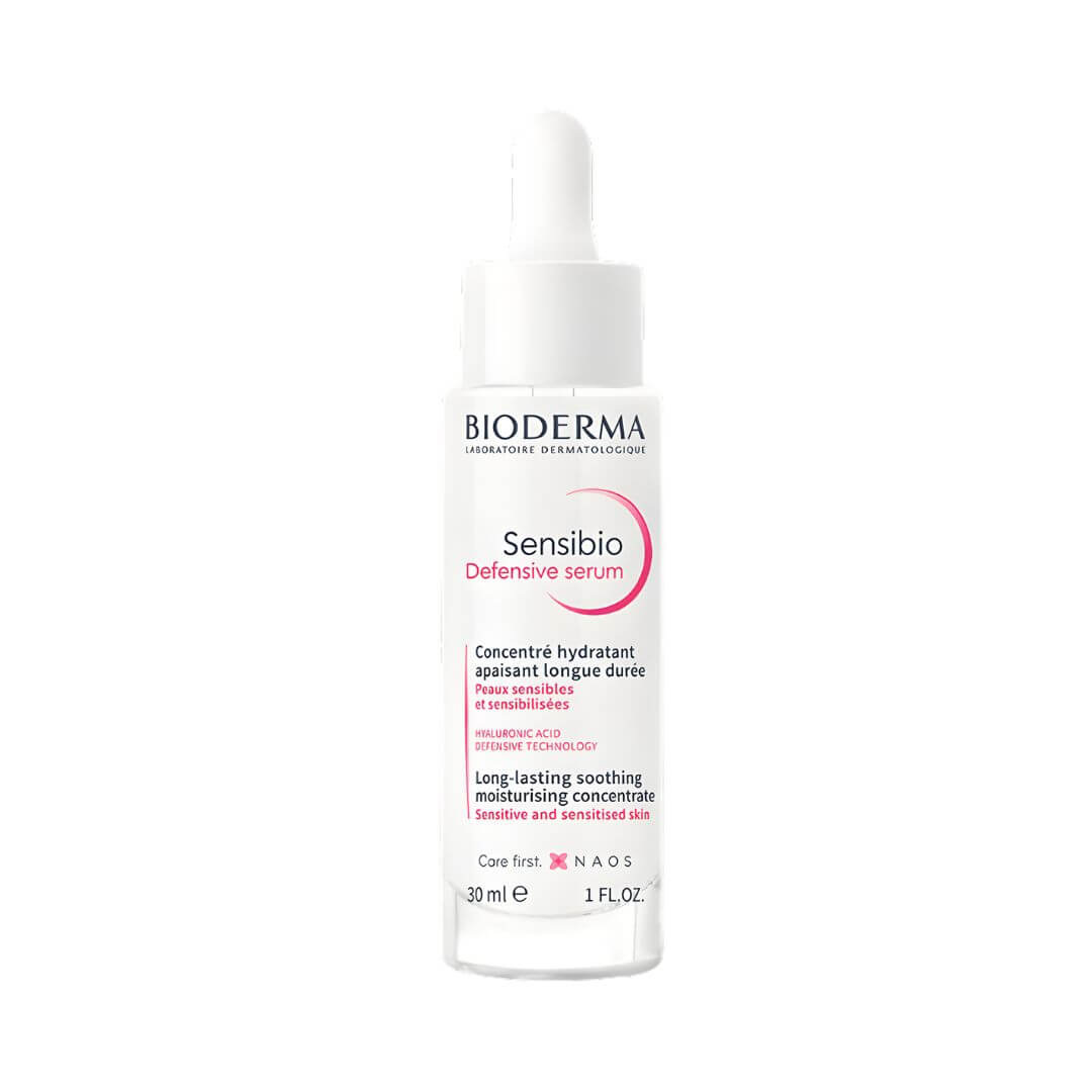 Sensibio Defensive Serum Bioderma calma la piel sensible y refuerza su barrera natural.